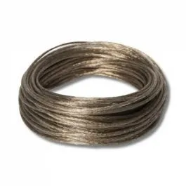 Металлополимерный трос на основе лат.каната с пок. ПВХ d. 5 мм в отр. по 100 м