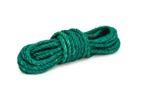 Канат джутовый ДТ тросовой свивки d. 12 мм зеленый в отрезках по 15 м