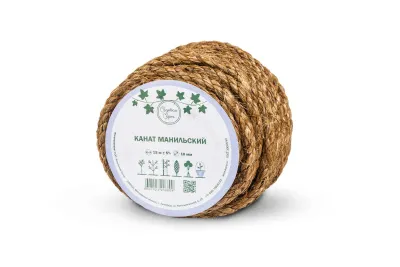 Канат манильский МТ тросовой свивки d. 10 мм в отрезках по 15 м (ЦН)