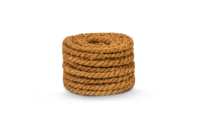 Веревка кокосовая d.  8 мм в отрезках по 15 м (ЦН)