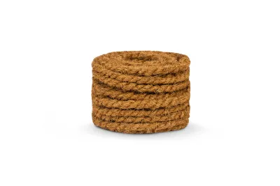 Веревка кокосовая d. 10 мм в отрезках по 15 м (ЦН)